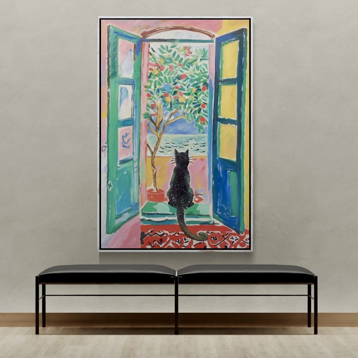 The Quiet Watcher at the Open Door