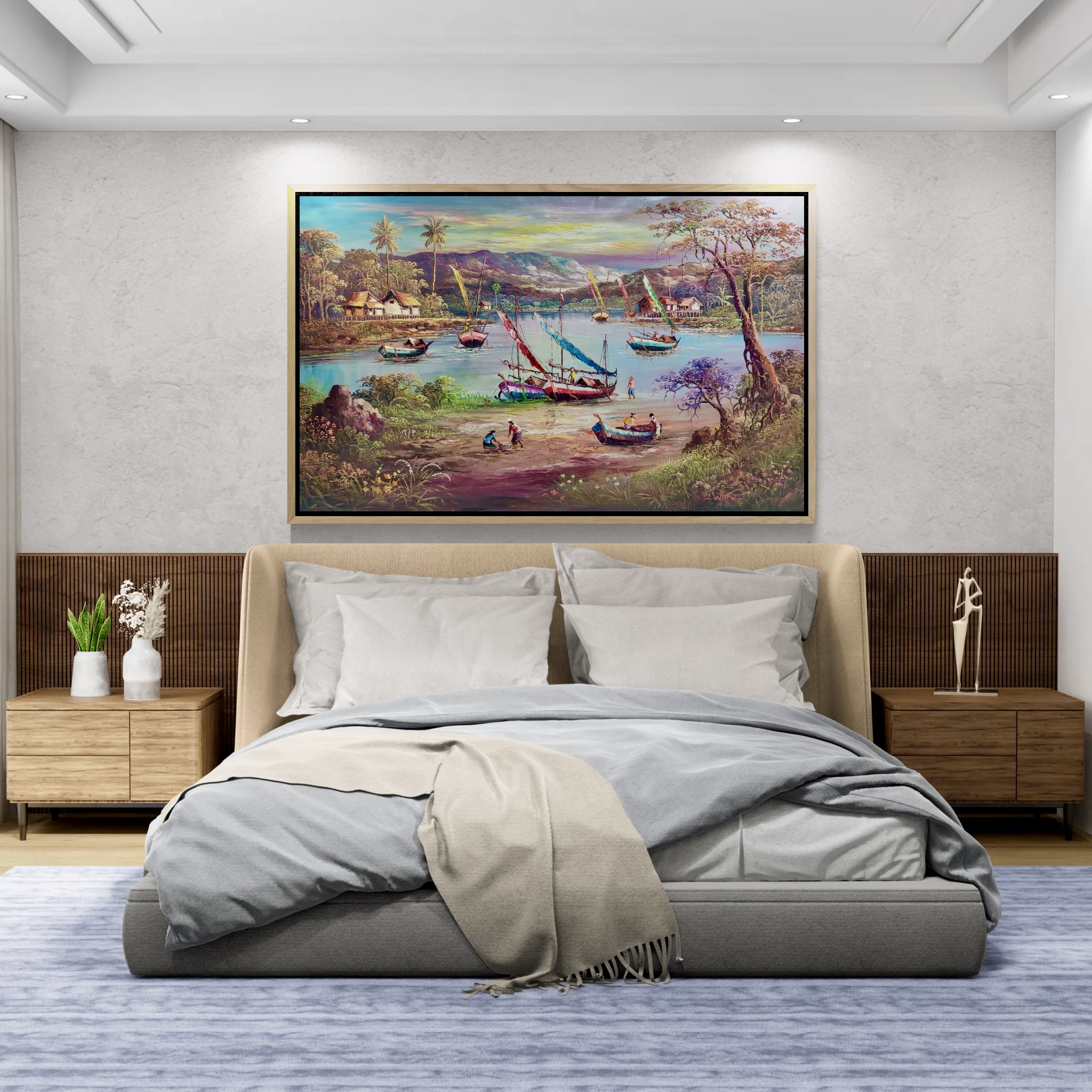 Colorful Coastal Bay