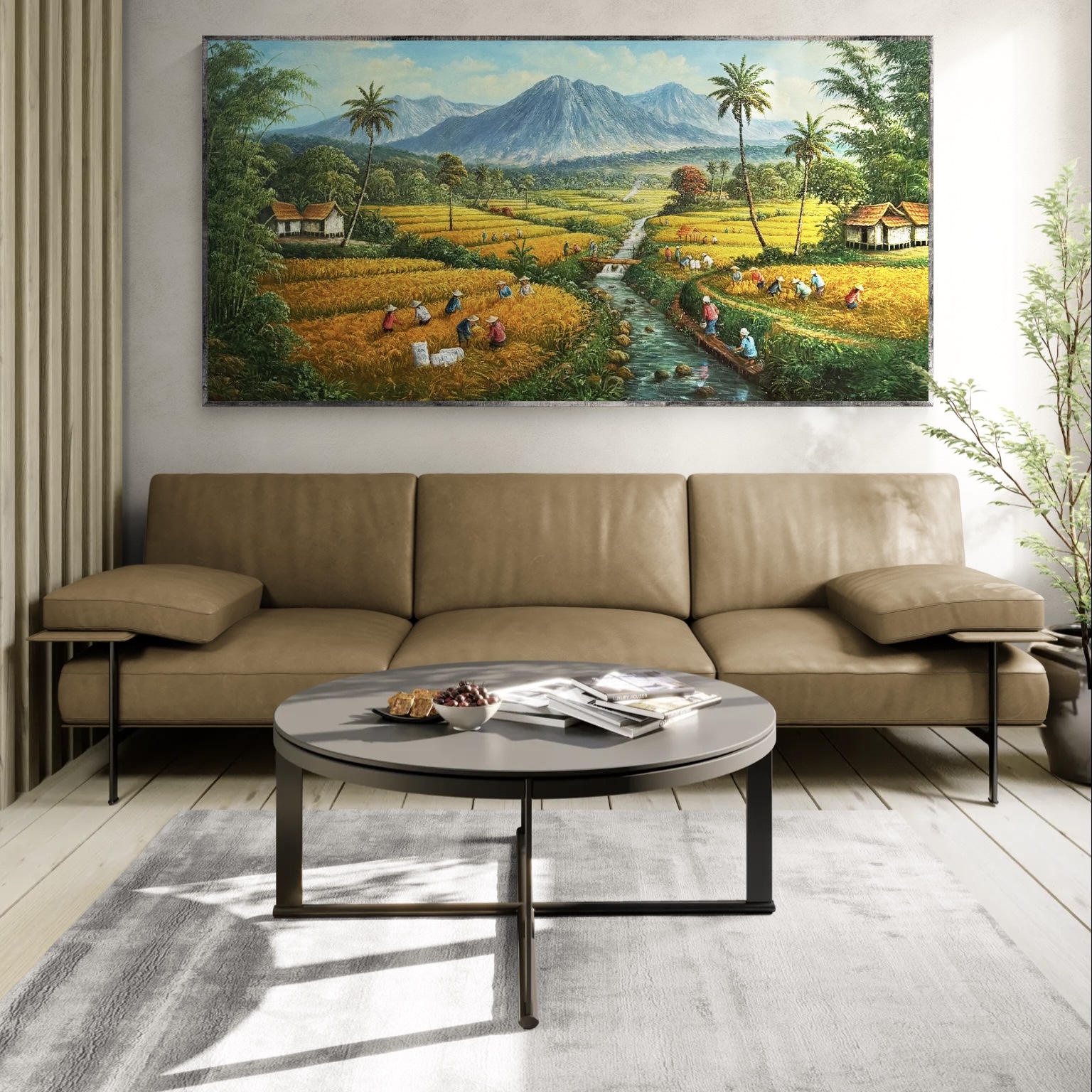Golden Harvest at The Foot of the Peaks